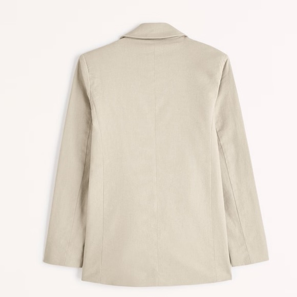 A & F Linen-Blend Blazer in Light Brown - XSMALL - Picture 3 of 6
